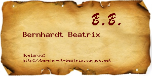 Bernhardt Beatrix névjegykártya